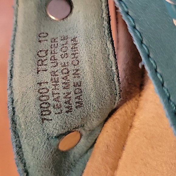 Minnetonka Silverthorne Sandals Turquoise, 10 - Picture 7 of 11